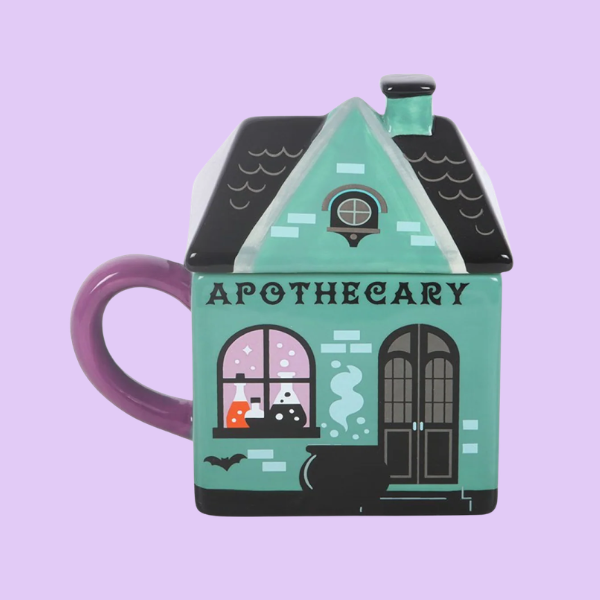 APOTHECARY SHOP LIDDED MUG