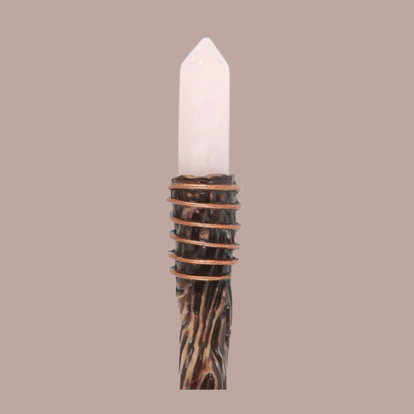 THIN ENERGY CLEARING AURA QUARTZ CRYSTAL WAND