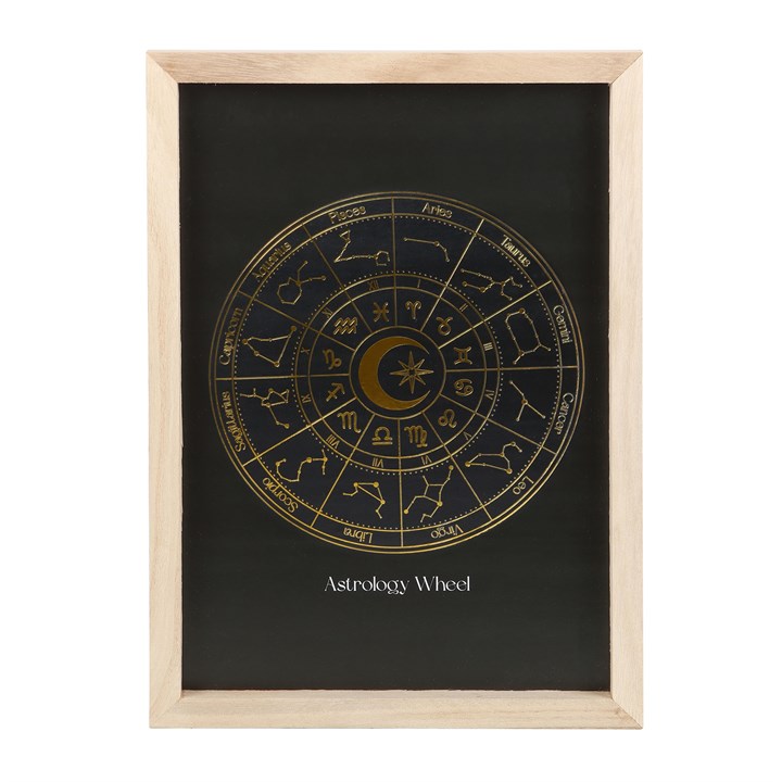 ASTROLOGY WHEEL FRAMED PRINT