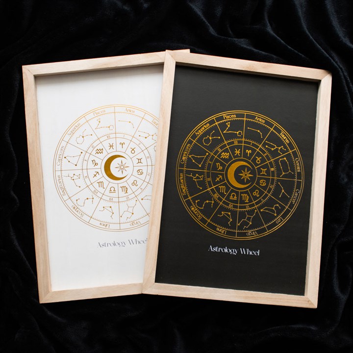 ASTROLOGY WHEEL FRAMED PRINT
