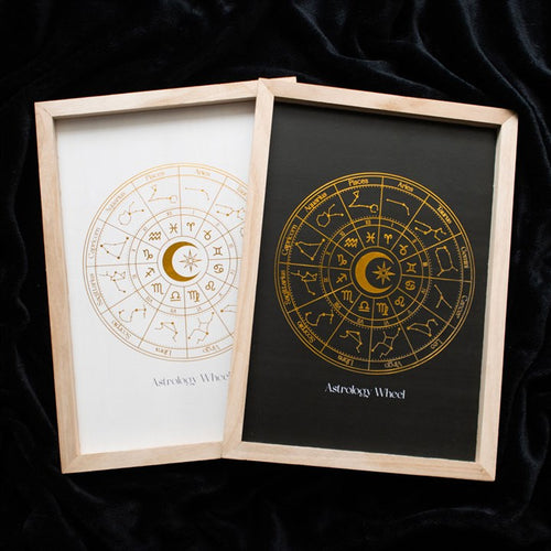 ASTROLOGY WHEEL FRAMED PRINT
