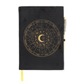 ASTROLOGY WHEEL VELVET JOURNAL + OBSIDIAN PEN