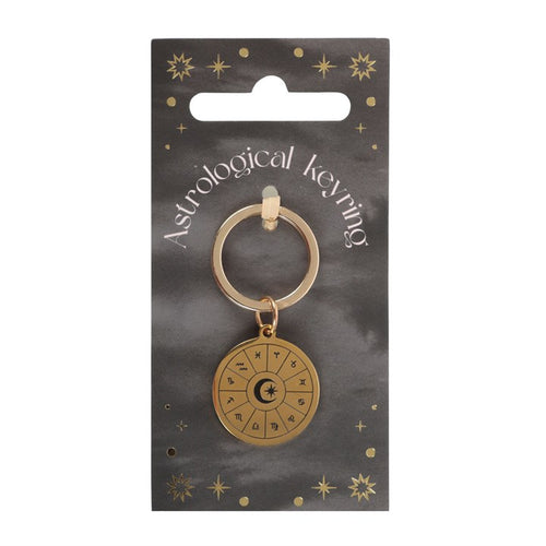 ASTROLOGY WHEEL KEYRING