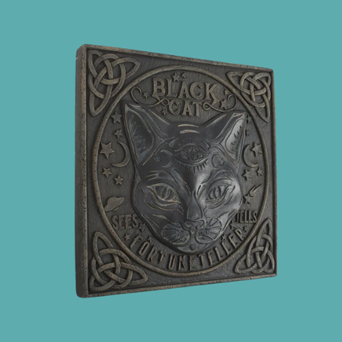 BLACK CAT FORTUNE TELLER SIGN