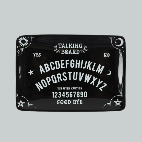 BLACK TALKING BOARD TRINKET DISH