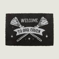 BLACK WELCOME TO OUR COVEN DOORMAT