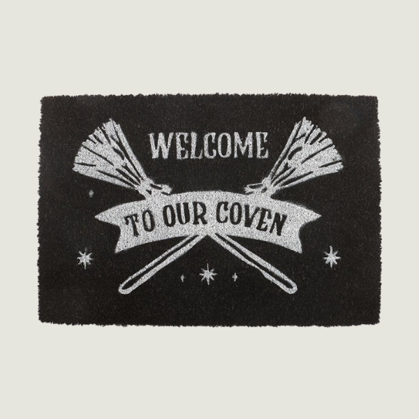 BLACK WELCOME TO OUR COVEN DOORMAT