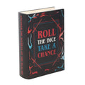 ROLL THE DICE, TAKE A CHANCE BOOK SHAPED STORAGE BOX