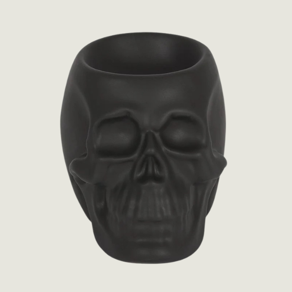 MATTE BLACK SKULL OIL BURNER