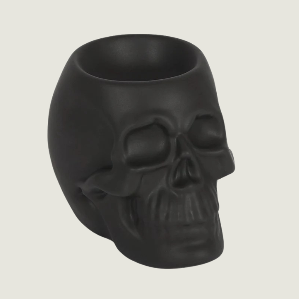 MATTE BLACK SKULL OIL BURNER