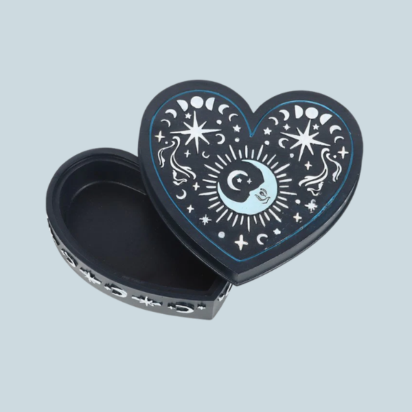 BLUE MOON HEART TRINKET BOX