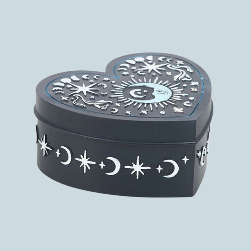 BLUE MOON HEART TRINKET BOX
