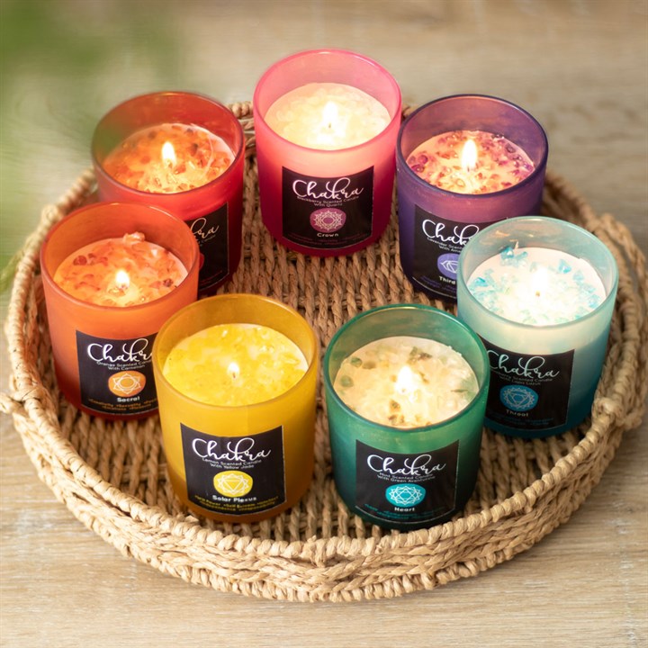 THIRD EYE CHAKRA CRYSTAL CANDLE