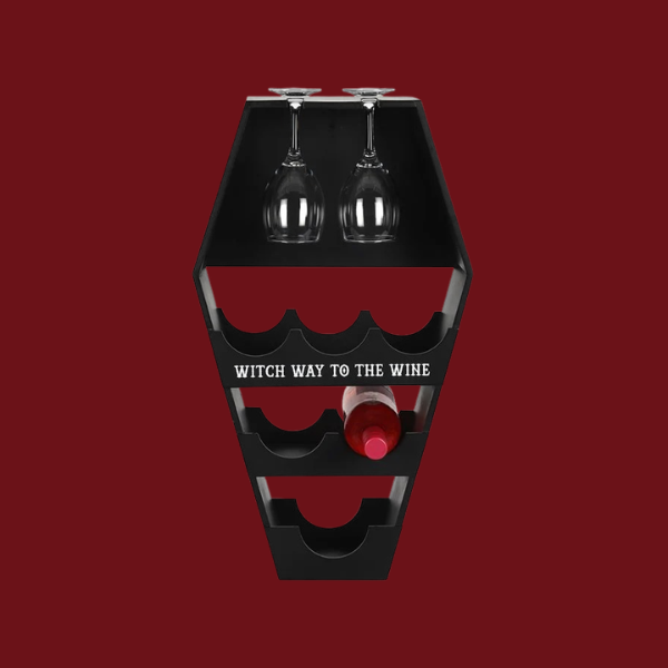 COFFIN WINE SHELF