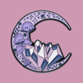 CRYSTAL CRESCENT PIN
