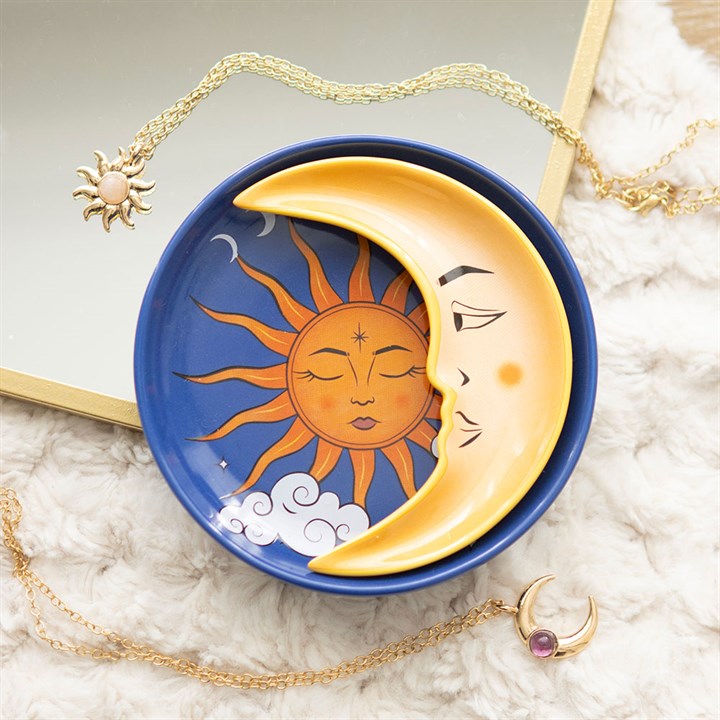 SUN + MOON STACKING TRINKET DISH SET