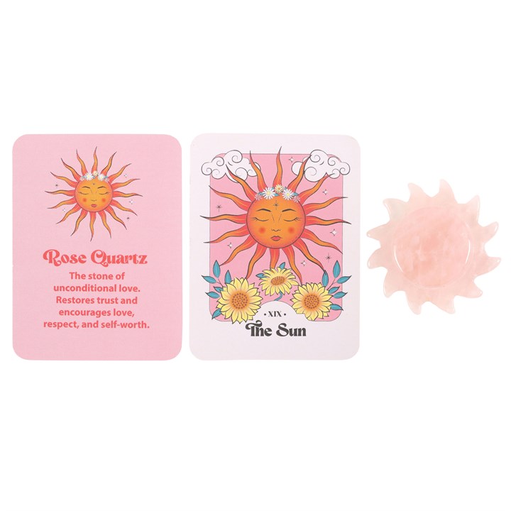 ROSE QUARTZ CRYSTAL SUN GIFT SET