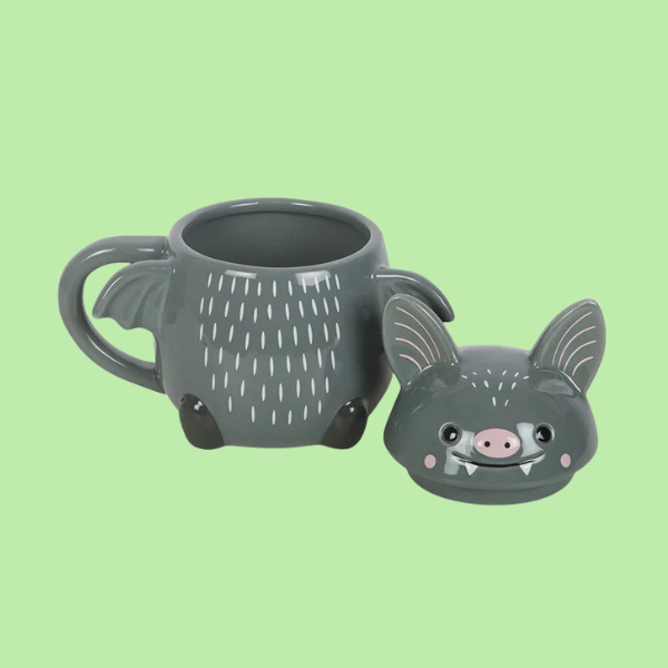 CUTE BAT LIDDED MUG