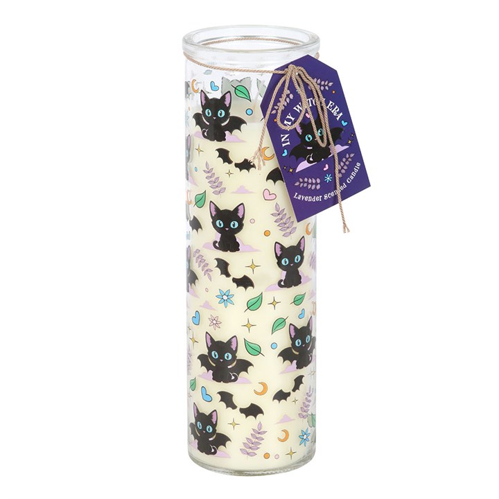 CUTE + CREEPY CAT TUBE CANDLE