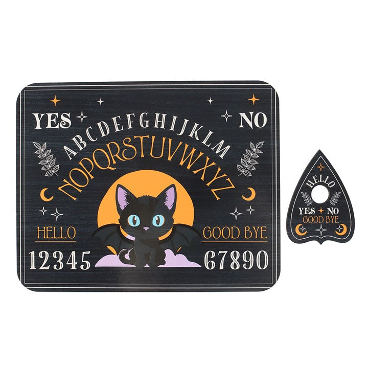 BLACK CAT TALKING BOARD + PLANCHETTE