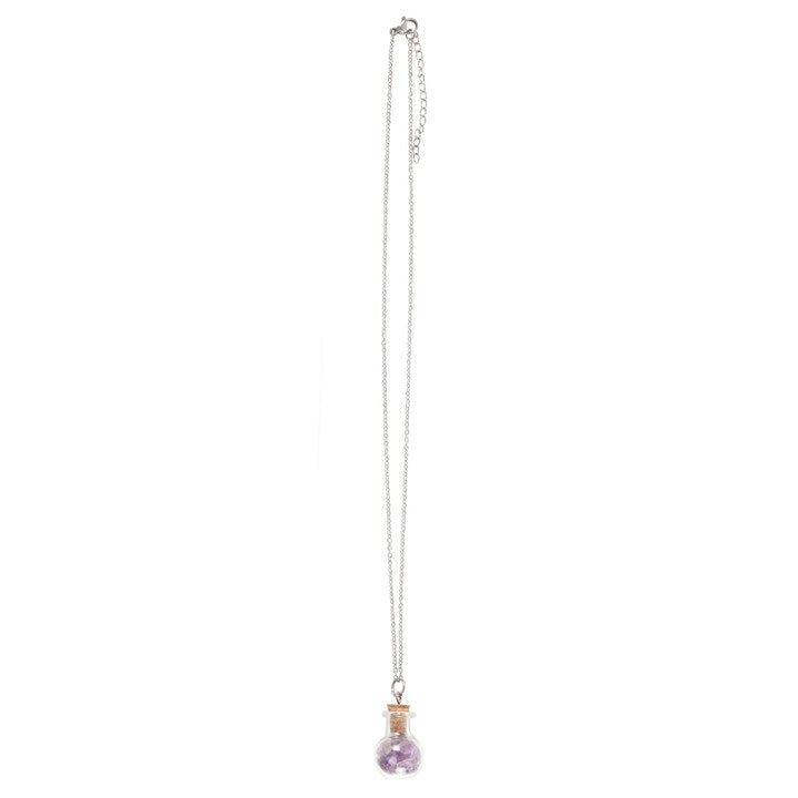 AMETHYST POTION BOTTLE NECKLACE