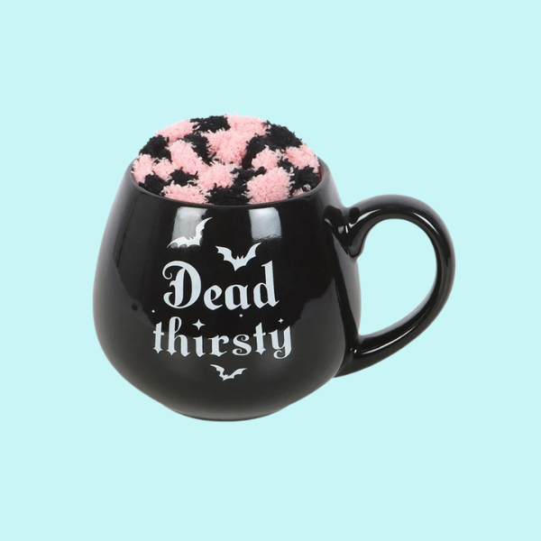 DEAD THIRSTY MUG + SOCKS GIFT SET