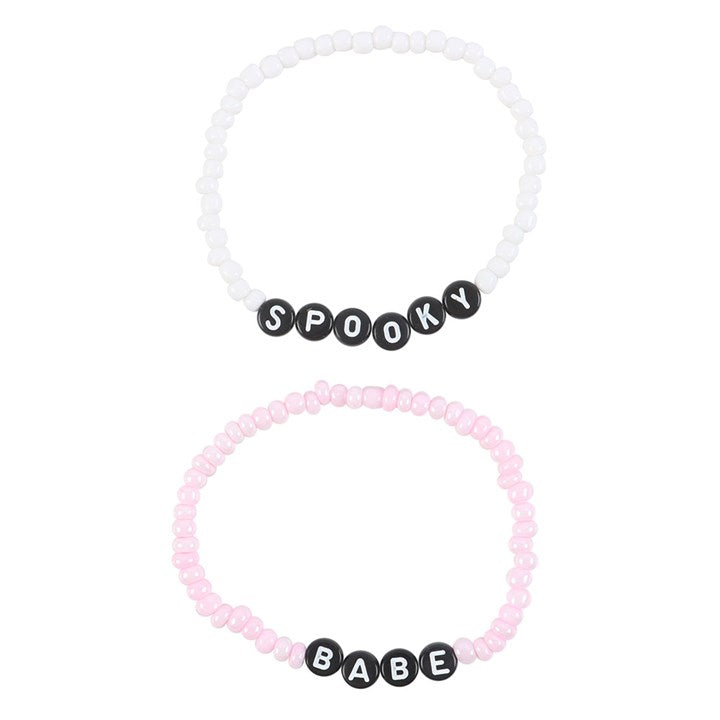 SPOOKY BABE BEADED BRACELET SET