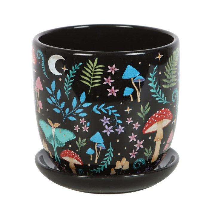 MYSTICAL FOREST PLANT POT + SAUCER