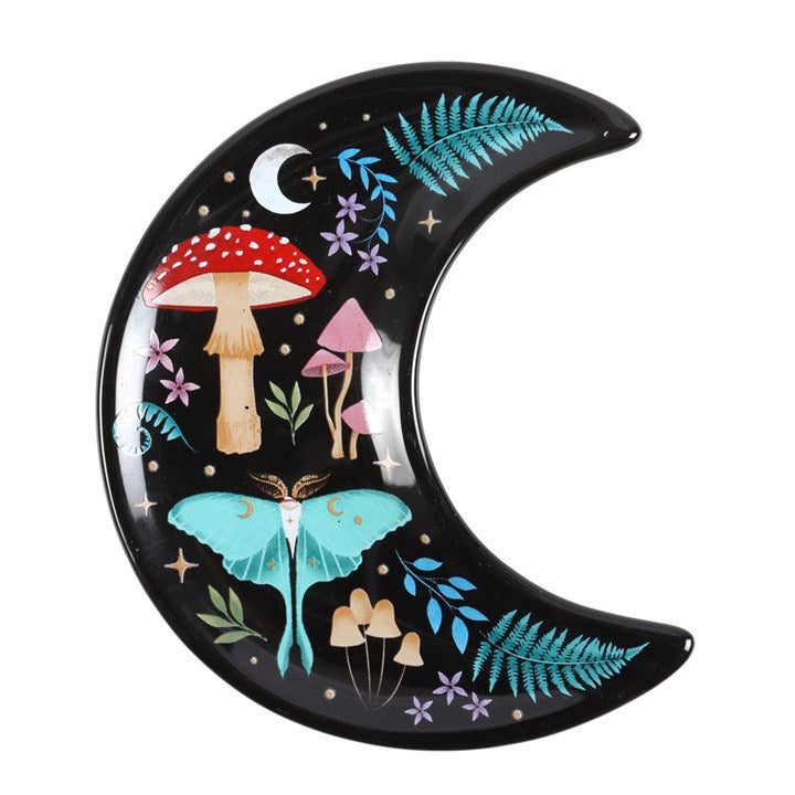 DARK FOREST CRESCENT MOON TRINKET DISH