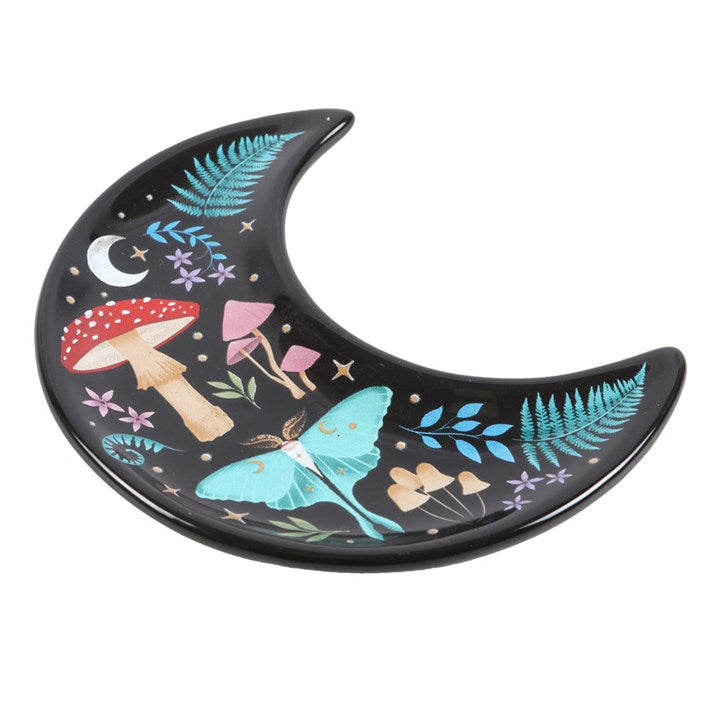 DARK FOREST CRESCENT MOON TRINKET DISH