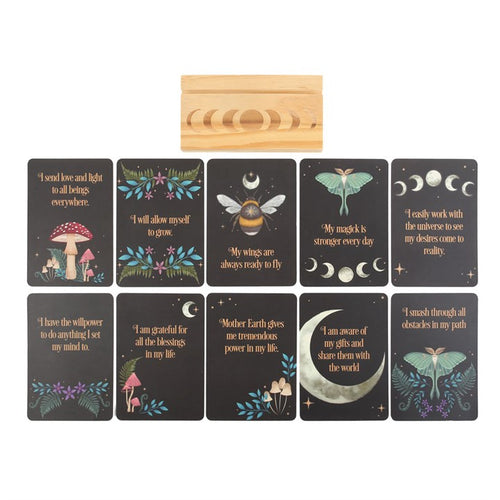 AFFIRMATION CARDS WITH WOODEN STAND