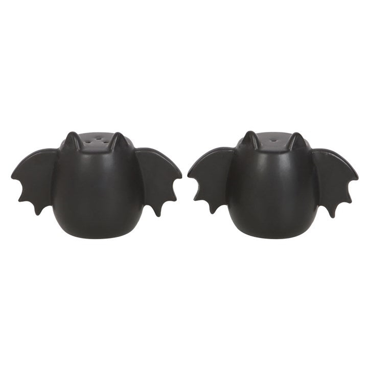 BAT WING SALT + PEPPER SHAKERS