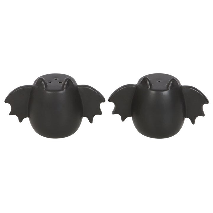 BAT WING SALT + PEPPER SHAKERS
