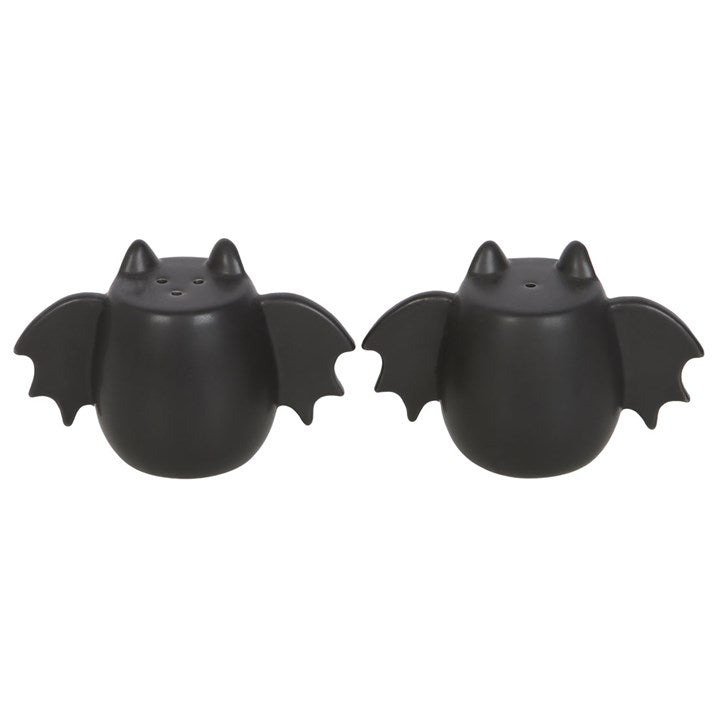 BAT WING SALT + PEPPER SHAKERS