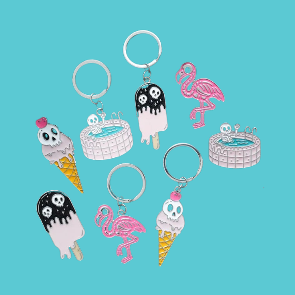 DEAD COOL SKELETON KEYRING