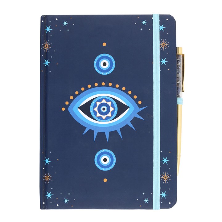 ALL SEEING EYE NOTEBOOK + CRYSTAL PEN