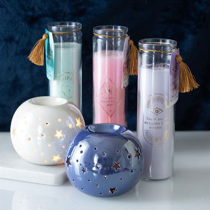 MANIFEST YOUR BEST LIFE CRYSTAL TUBE CANDLE