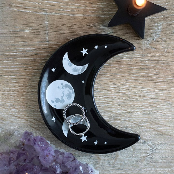 TRIPLE MOON CRESCENT TRINKET DISH