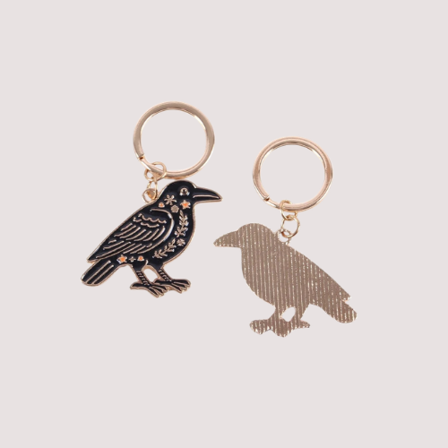 FOLK RAVEN KEYRING