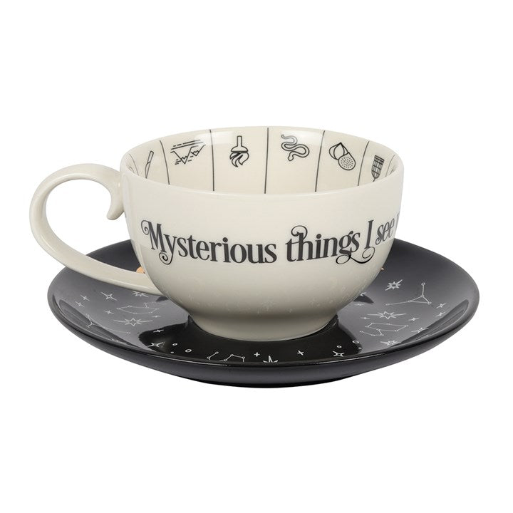 FORTUNE TELLING TEACUP + SAUCER