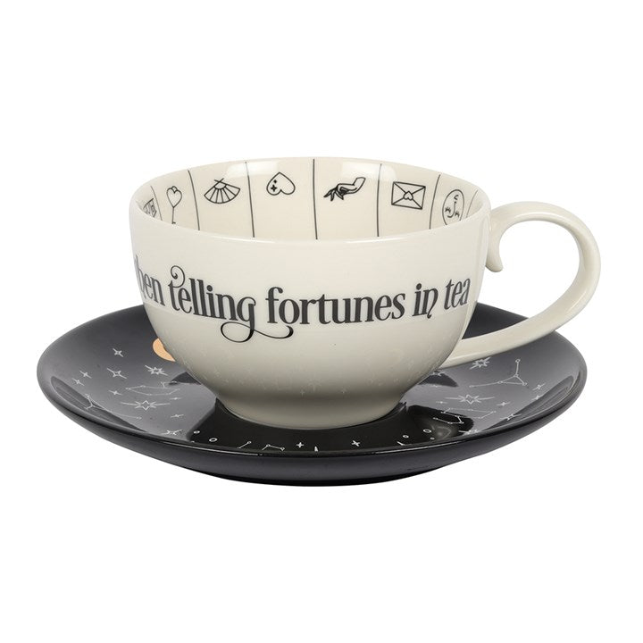 FORTUNE TELLING TEACUP + SAUCER