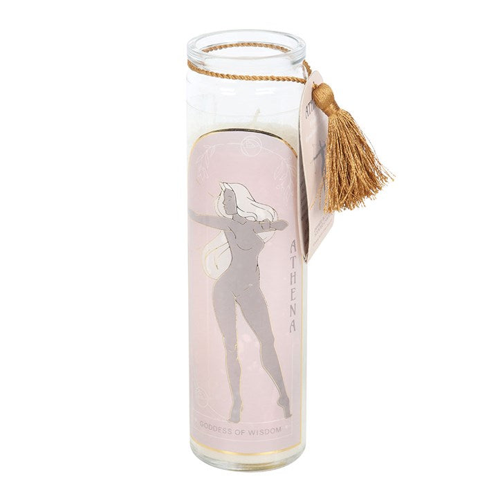 ATHENA GODDESS CRYSTAL TUBE CANDLE