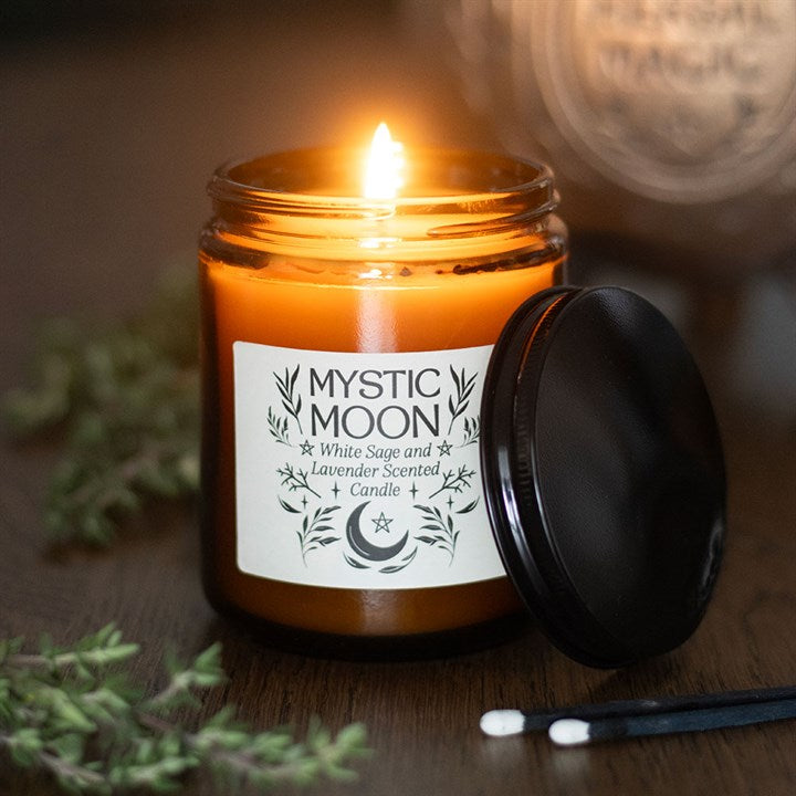 MYSTIC MOON SAGE + LAVENDER CANDLE