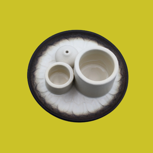 GREY PALO SANTO + SMUDGE HOLDER