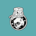 SKULL POTION BOTTLE PIN