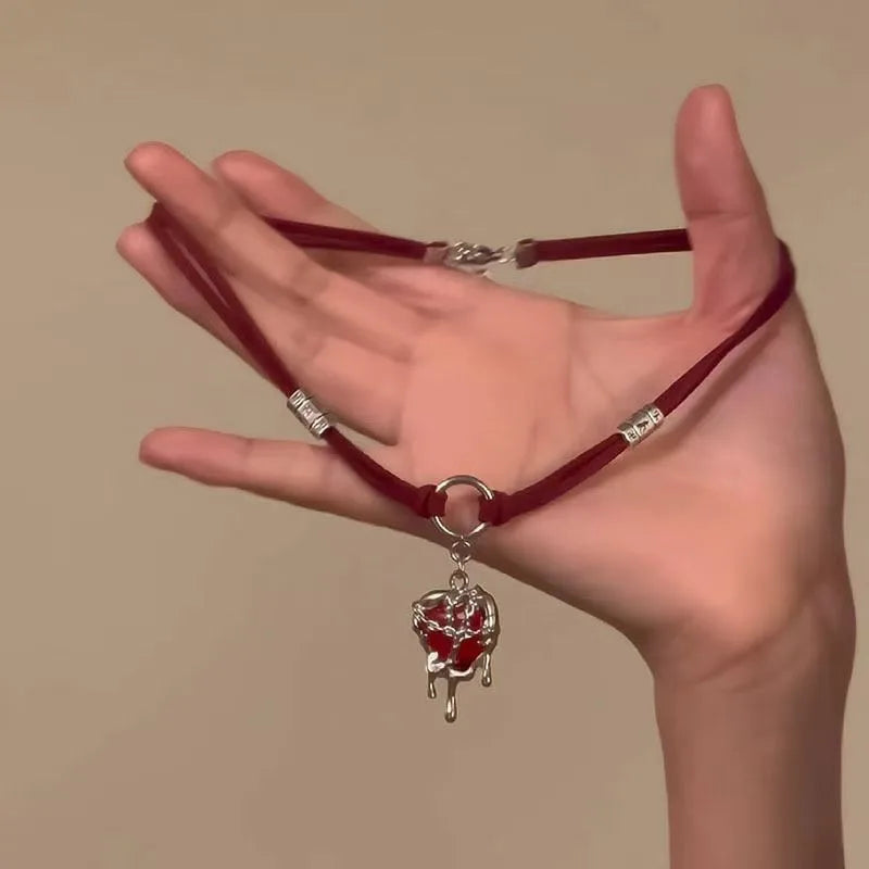 GOTHIC CROSS CHOKER NECKLACE