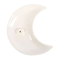 WHITE CRESCENT MOON INCENSE STICK HOLDER