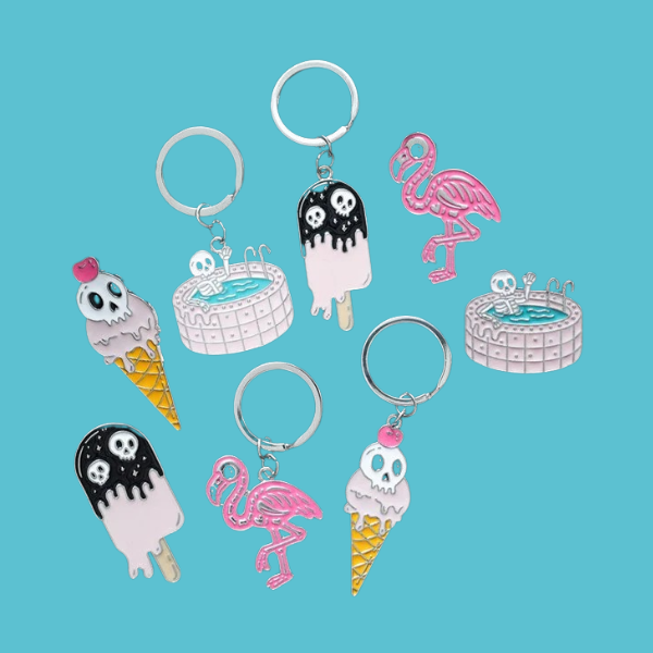 ICE SCREAM CONE KEYRING