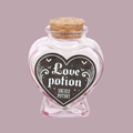 LOVE POTION GLASS HEART BOTTLE