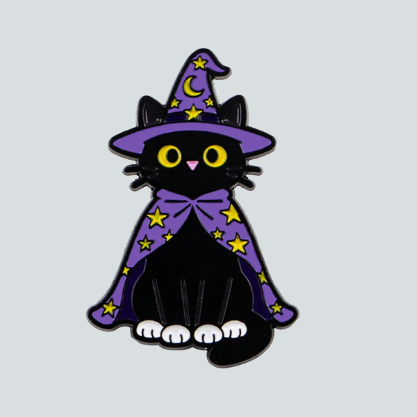 MAGICIAN BLACK CAT PIN